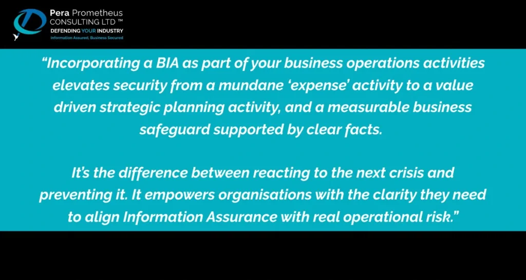 Business Impact Analysis: Align IA with Operational Risk